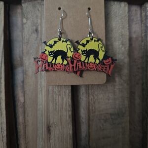 Halloween Wooden Earrings